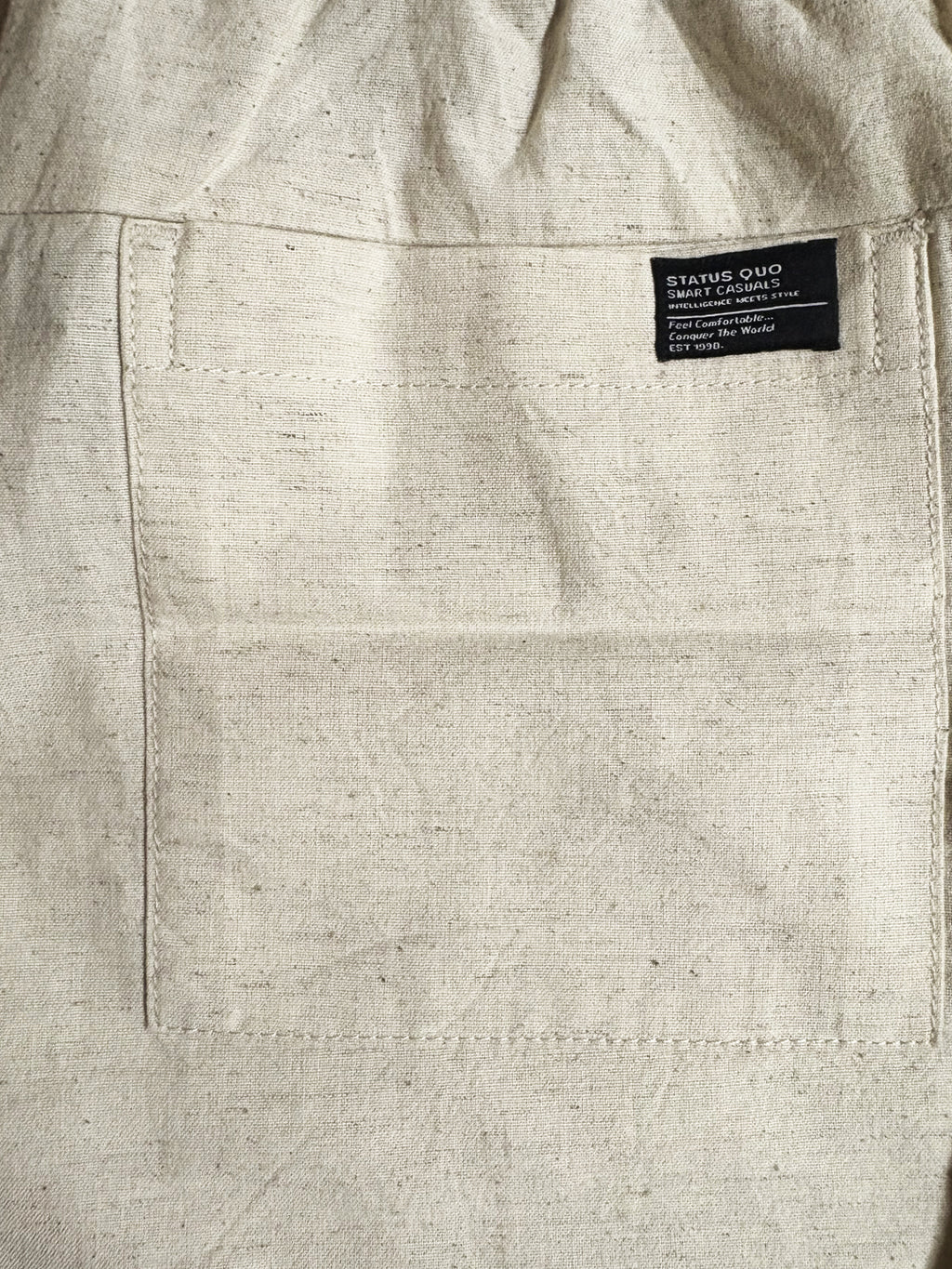 Off White Relaxed Drawstring Trousers
