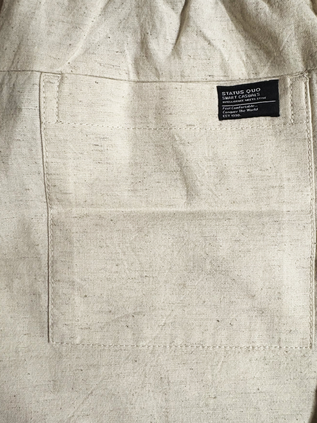 Off White Relaxed Drawstring Trousers