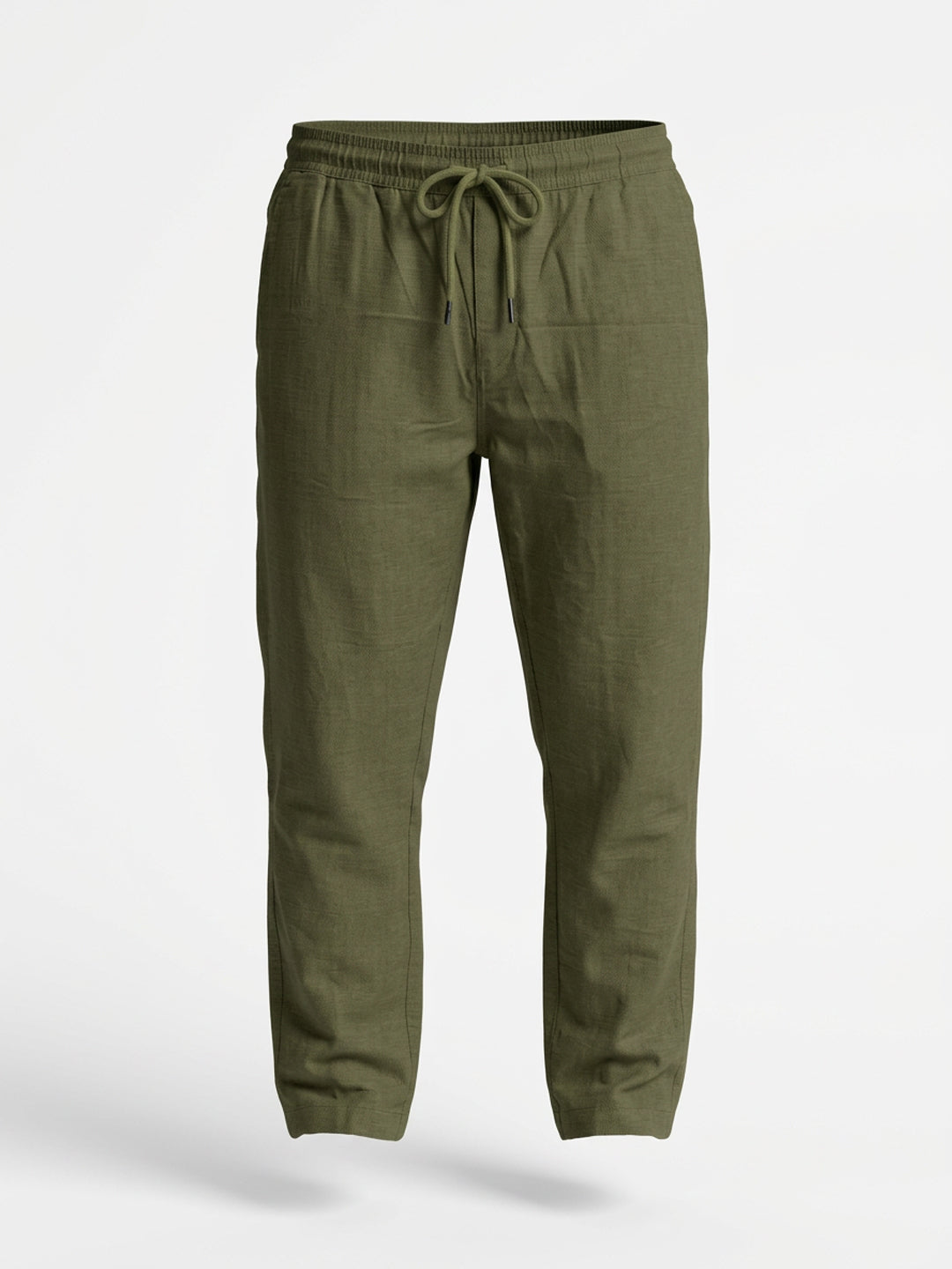 Olive Relaxed Drawstring Trousers Secondary image