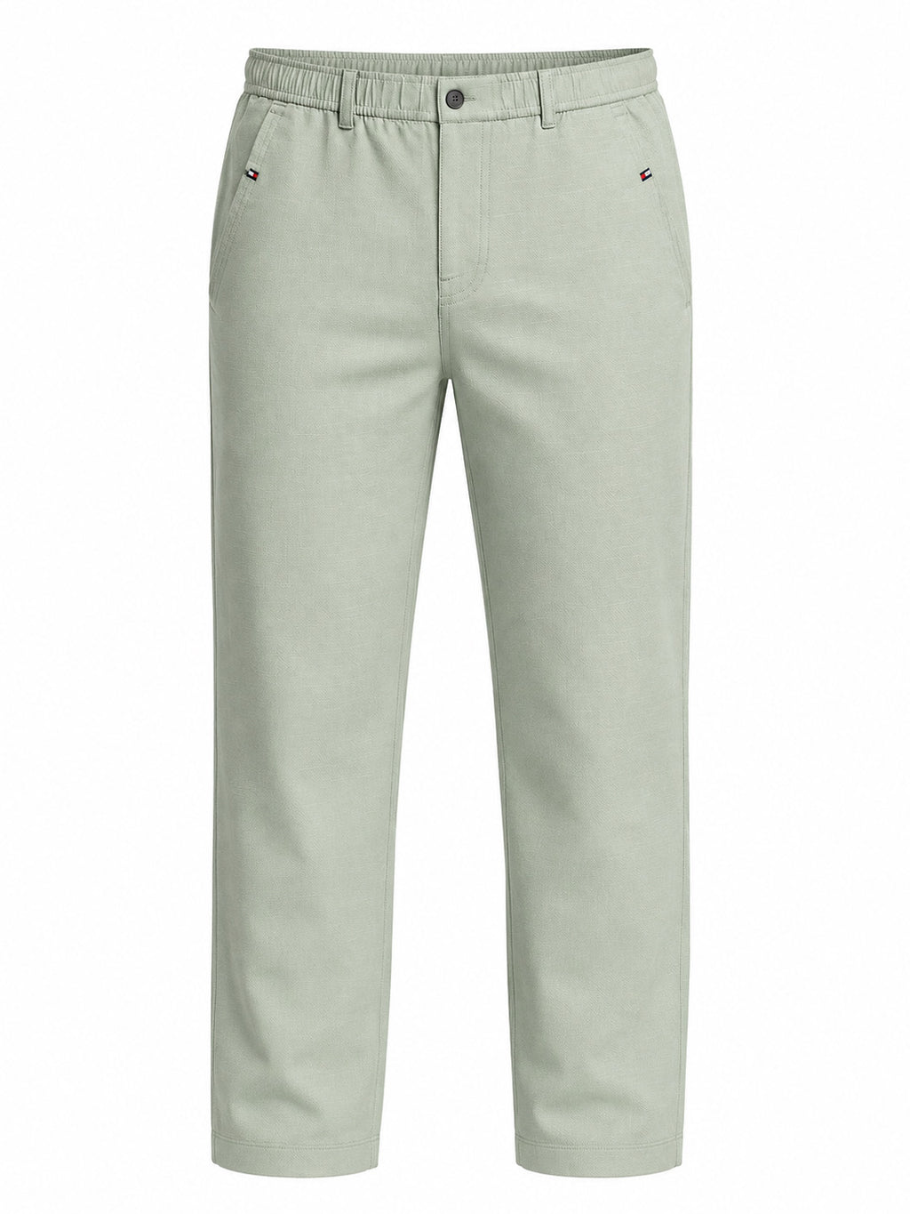 Olive Chambray Drawcord Trousers