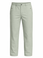Olive Chambray Drawcord Trousers