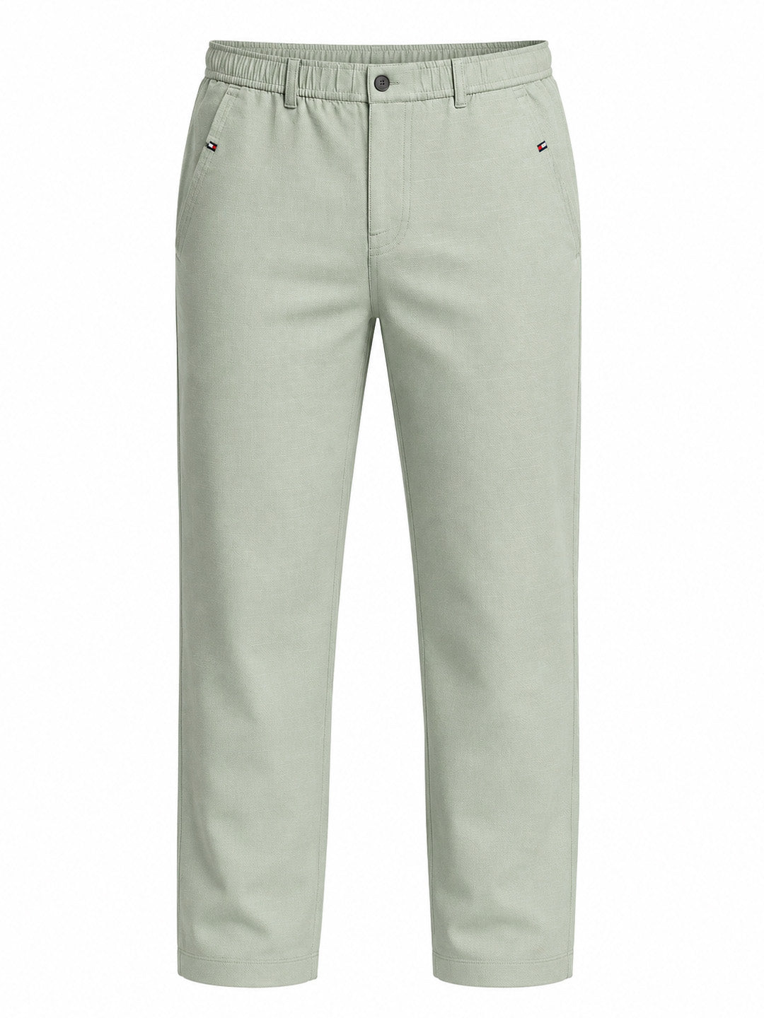 Olive Chambray Drawcord Trousers