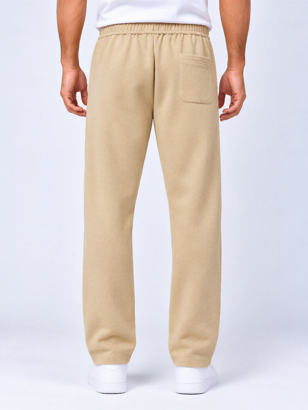 Men's Cotton Blend Regular Fit Drawstring Track Pants