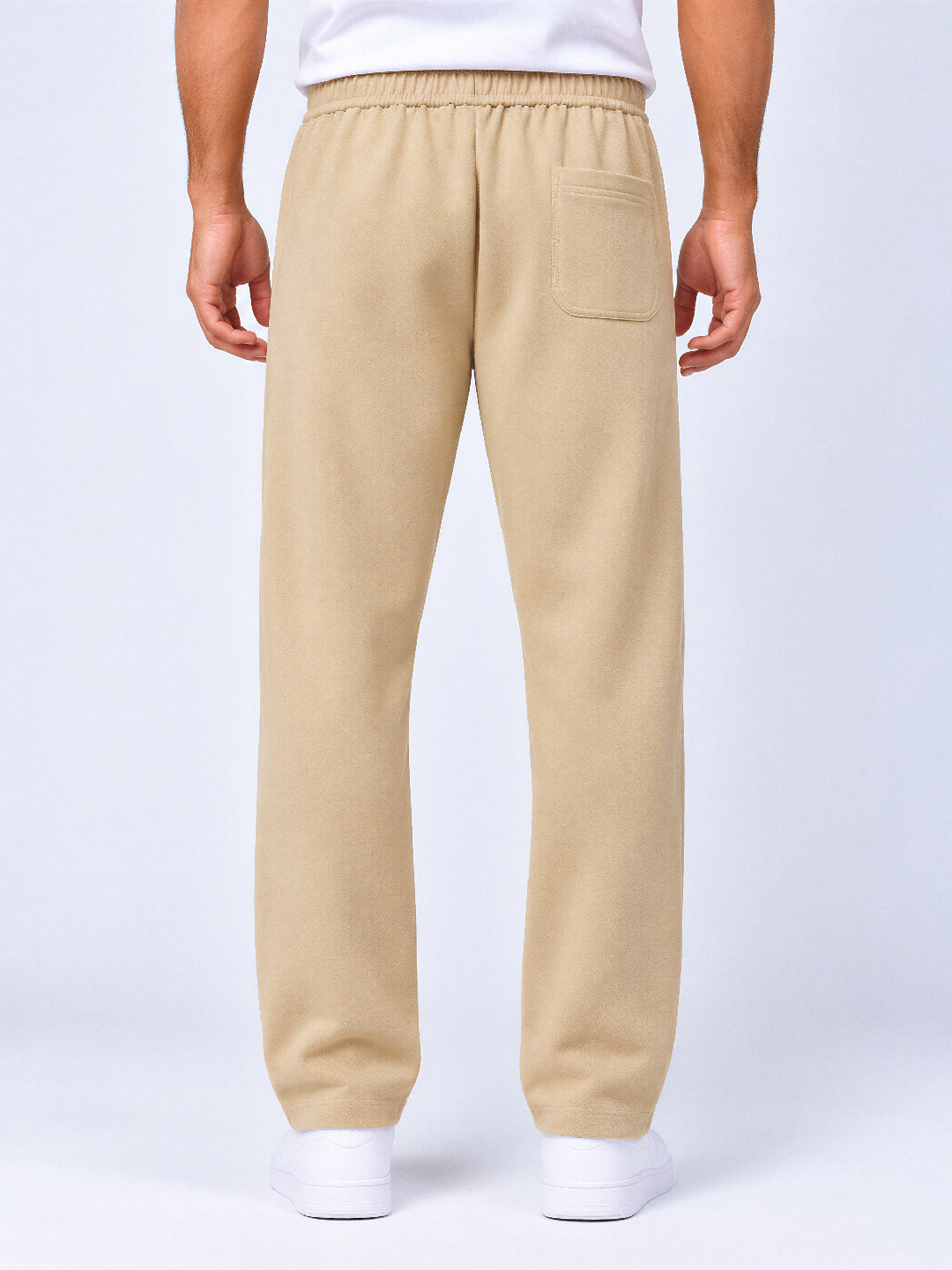 Men's Cotton Blend Regular Fit Drawstring Track Pants