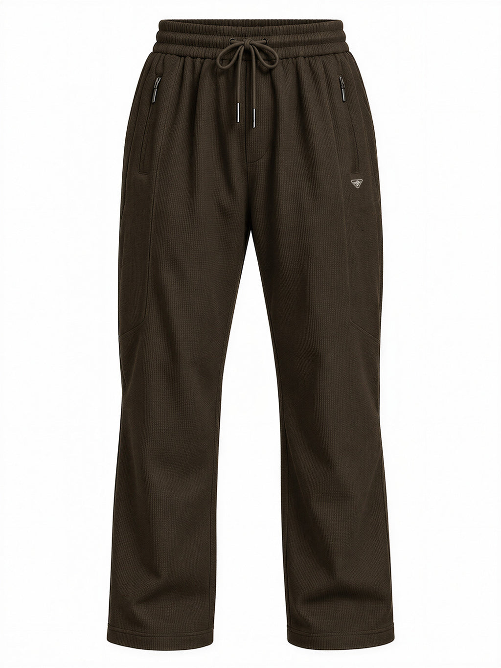 Men's Solid Relaxed Fit Cotton-Blend Track Pants