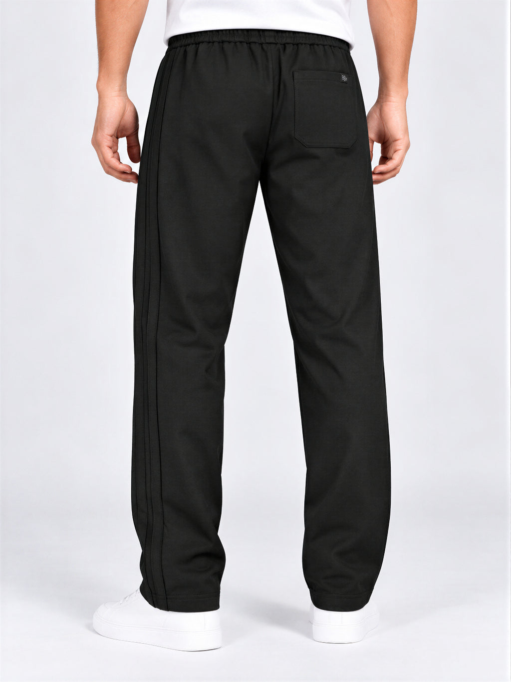 Black Pintuck Detail Track Pants