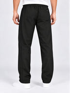 Black Pintuck Detail Track Pants