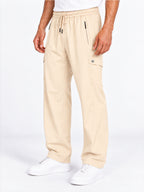 Regular Fit Cargo Pants with Drawstring Waist