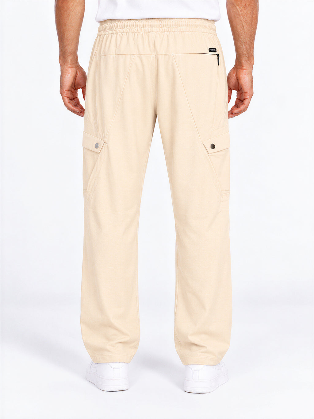 Regular Fit Cargo Pants with Drawstring Waist