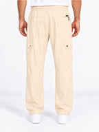 Regular Fit Cargo Pants with Drawstring Waist