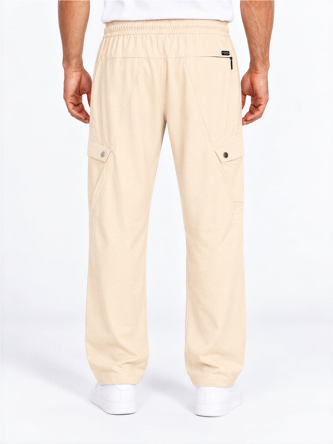 Regular Fit Cargo Pants with Drawstring Waist