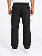 Regular Fit Cargo Pants with Drawstring Waist