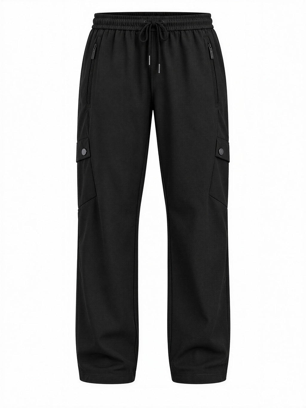 Regular Fit Cargo Pants with Drawstring Waist