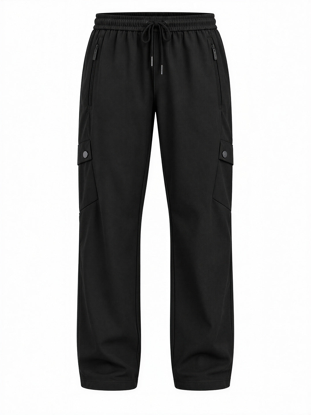 Regular Fit Cargo Pants with Drawstring Waist