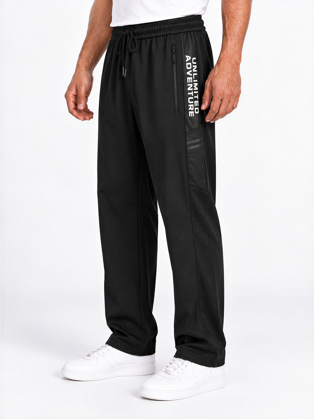 Typography Printed Regular Fit Track Pants