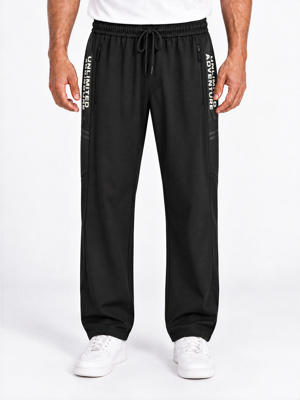 Typography Printed Regular Fit Track Pants