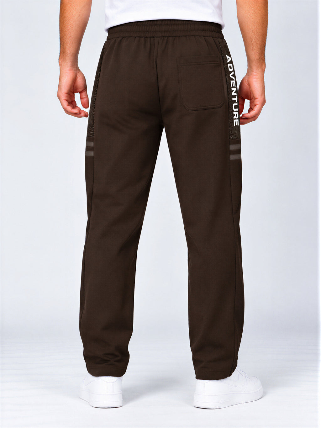 Men's Cotton Blend Regular Fit Drawstring Track Pants