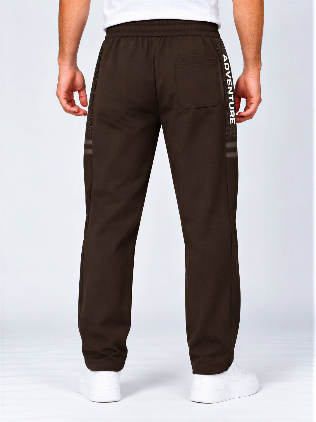 Men's Cotton Blend Regular Fit Drawstring Track Pants