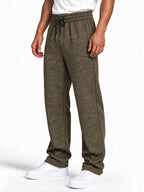 Men's Abstract Camouflage Print Regular Fit Cotton-Blend Joggers