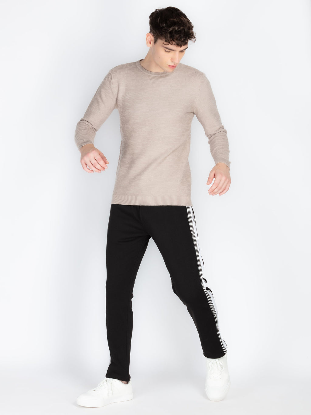 Mens Self Design Track Pants