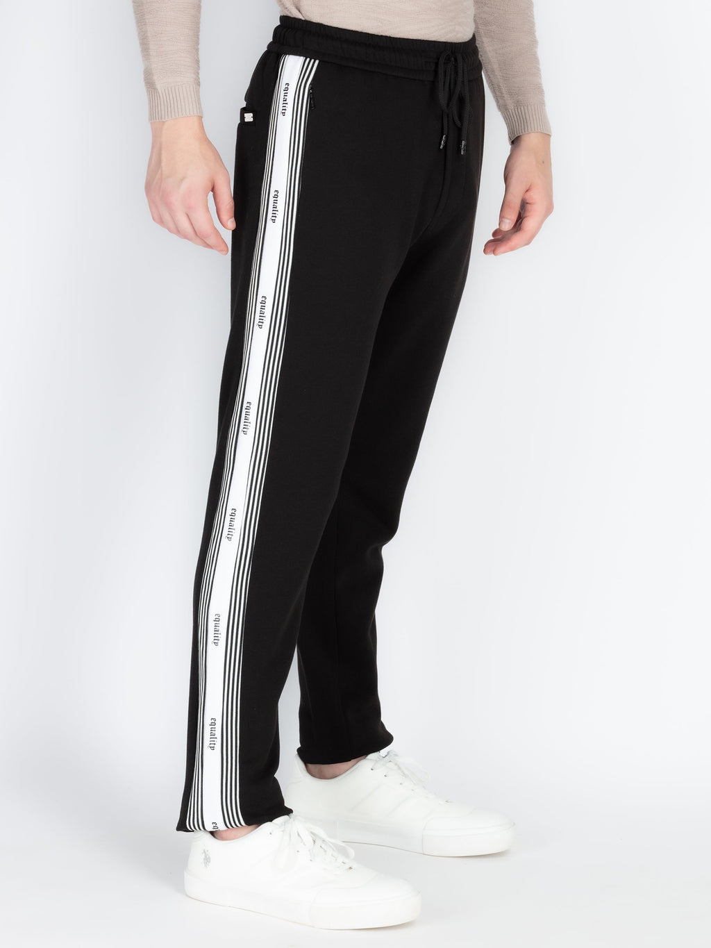 Mens Self Design Track Pants