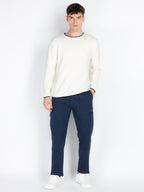 Mens Self Design Track Pants