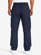 Regular Fit Cargo Pants with Drawstring Waist