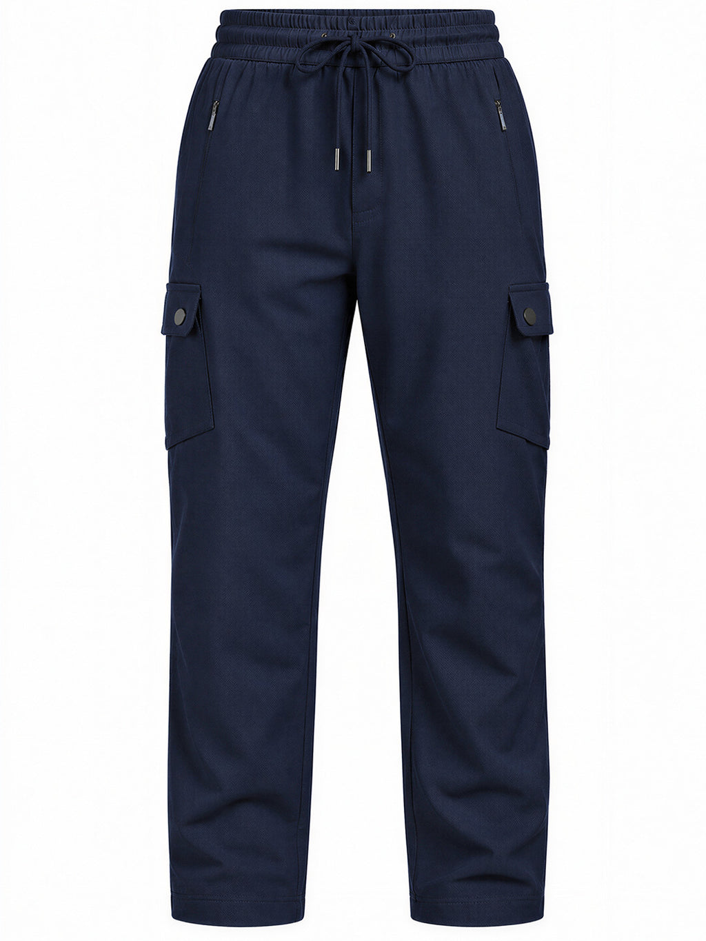 Regular Fit Cargo Pants with Drawstring Waist