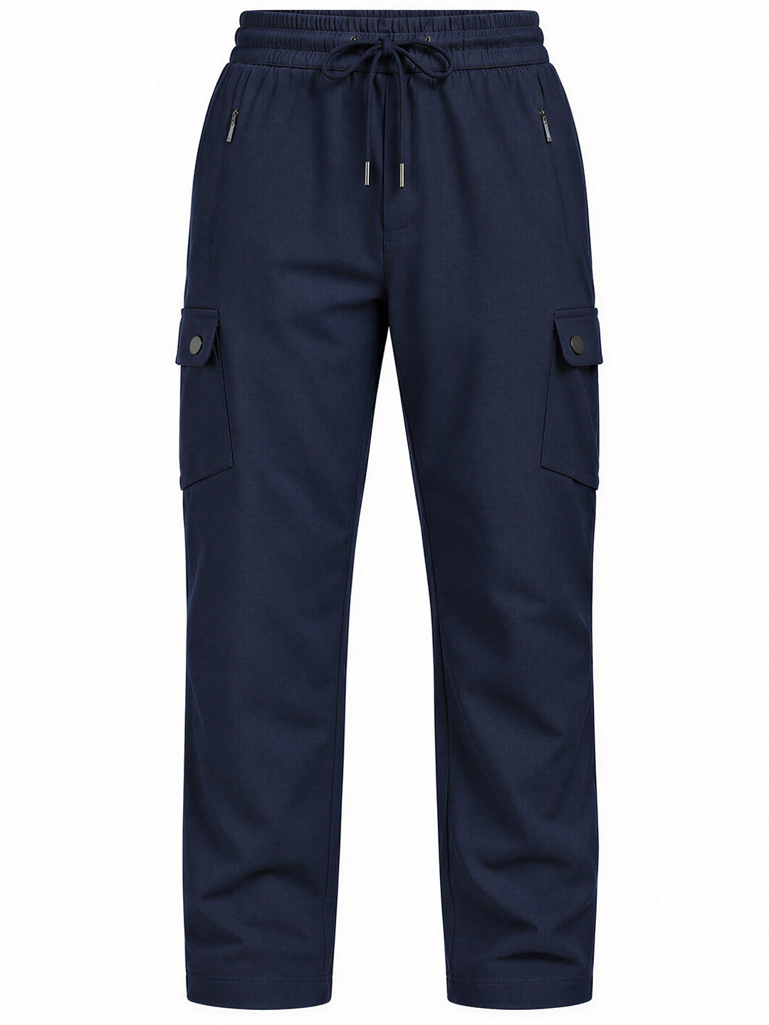 Regular Fit Cargo Pants with Drawstring Waist