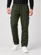 Olive Cargo Track Pants