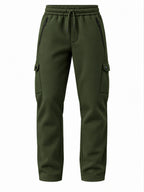 Olive Cargo Track Pants