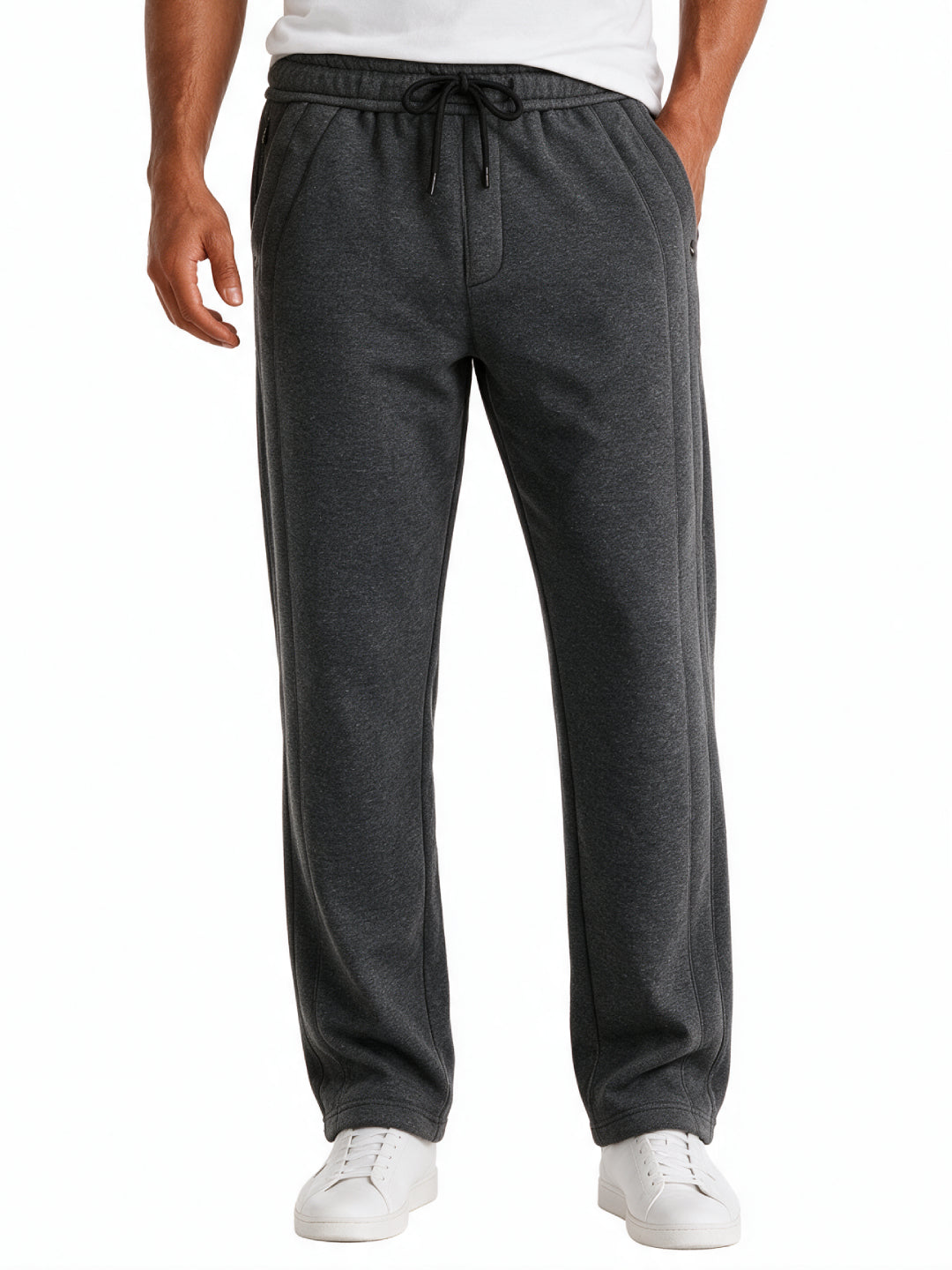 Anthra Melange Relaxed Track Pants