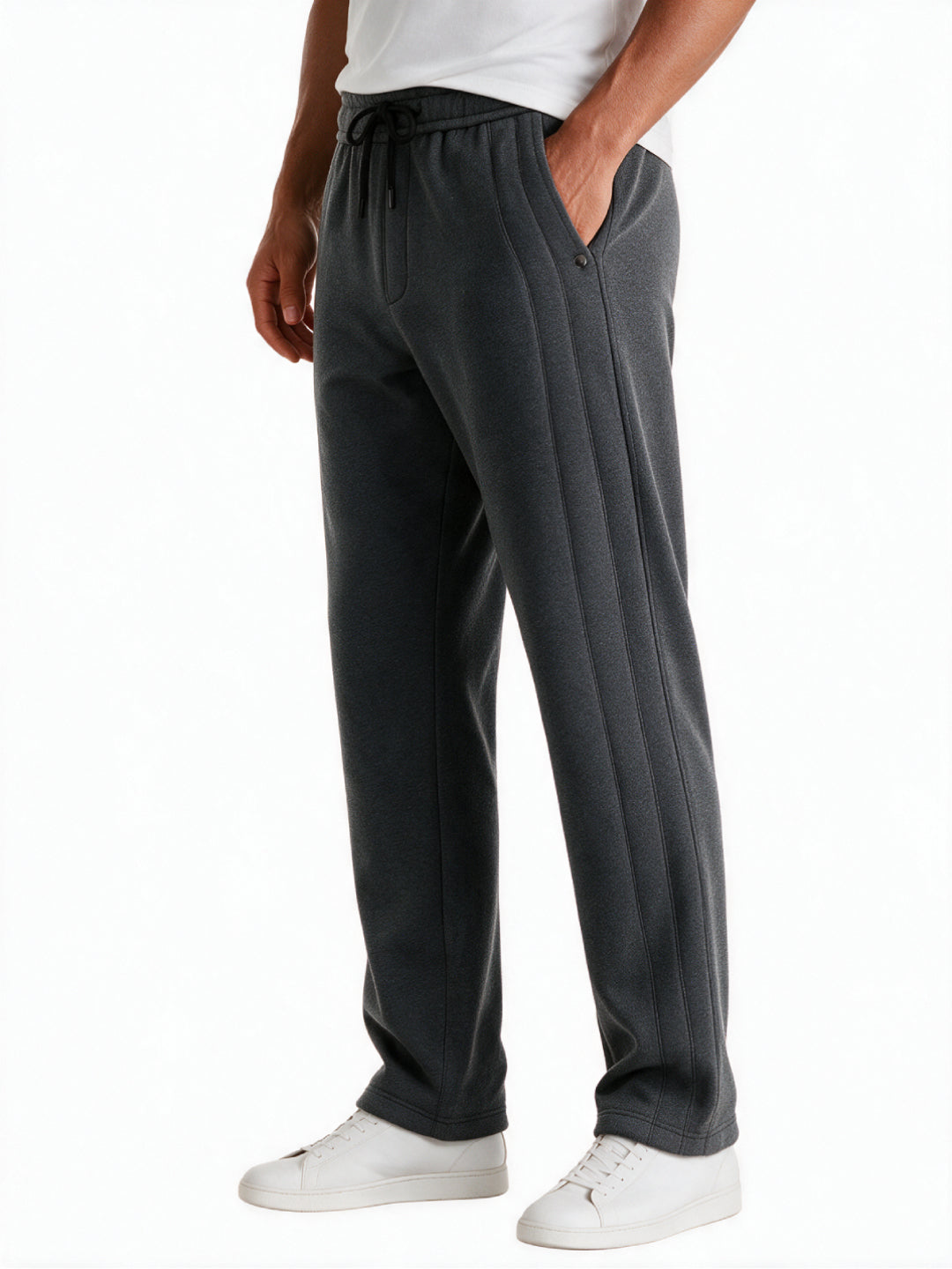 Anthra Melange Relaxed Track Pants