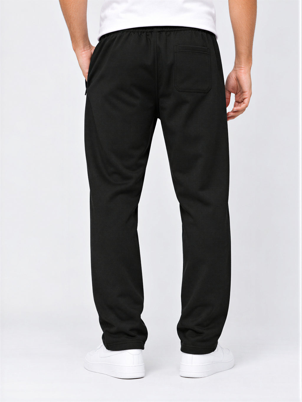 Black Relaxed Fit Track Pants