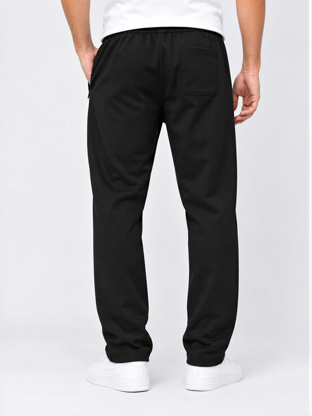 Black Relaxed Fit Track Pants