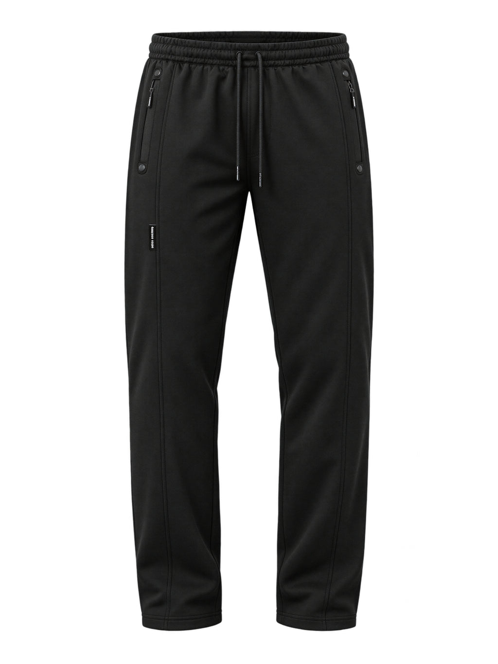 Black Relaxed Fit Track Pants