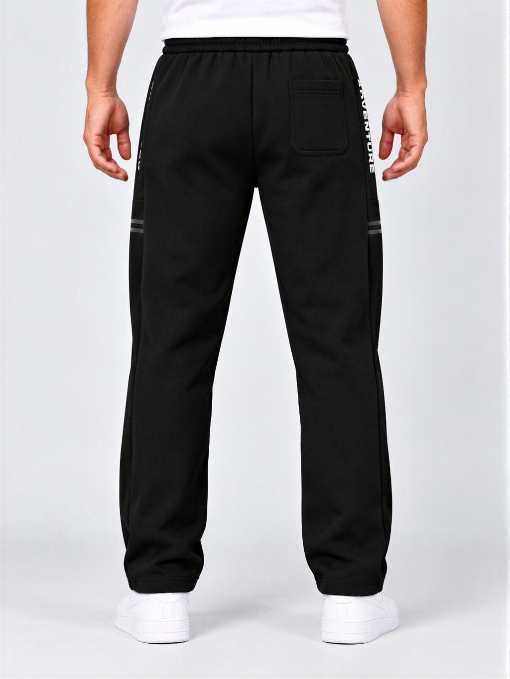 Men's Cotton Blend Regular Fit Drawstring Track Pants
