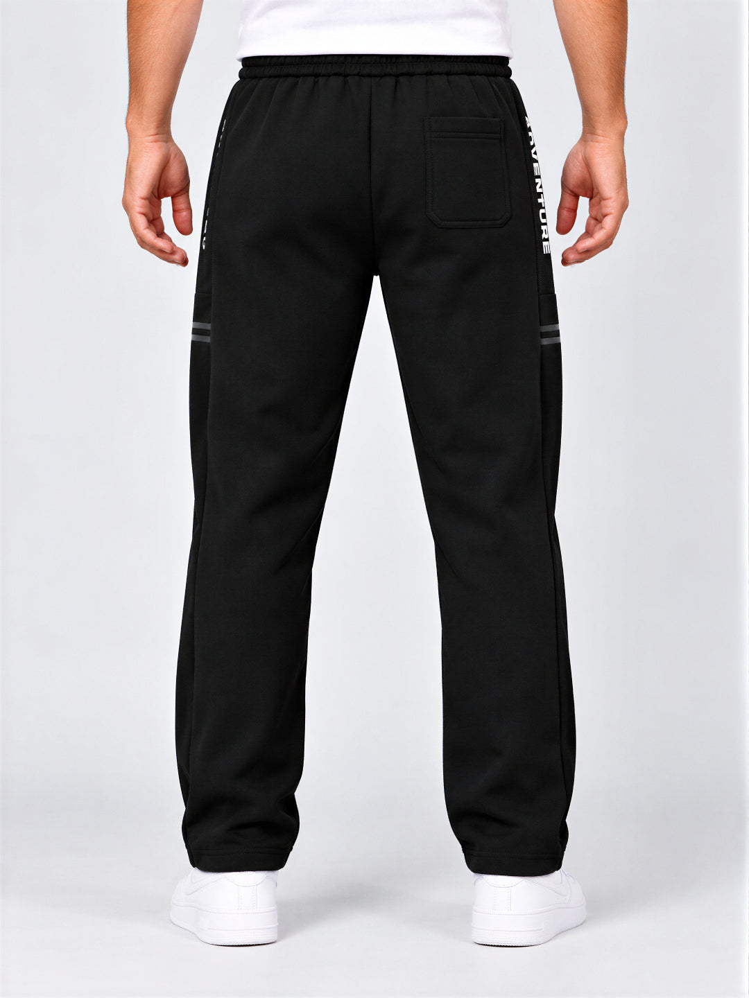 Men's Cotton Blend Regular Fit Drawstring Track Pants