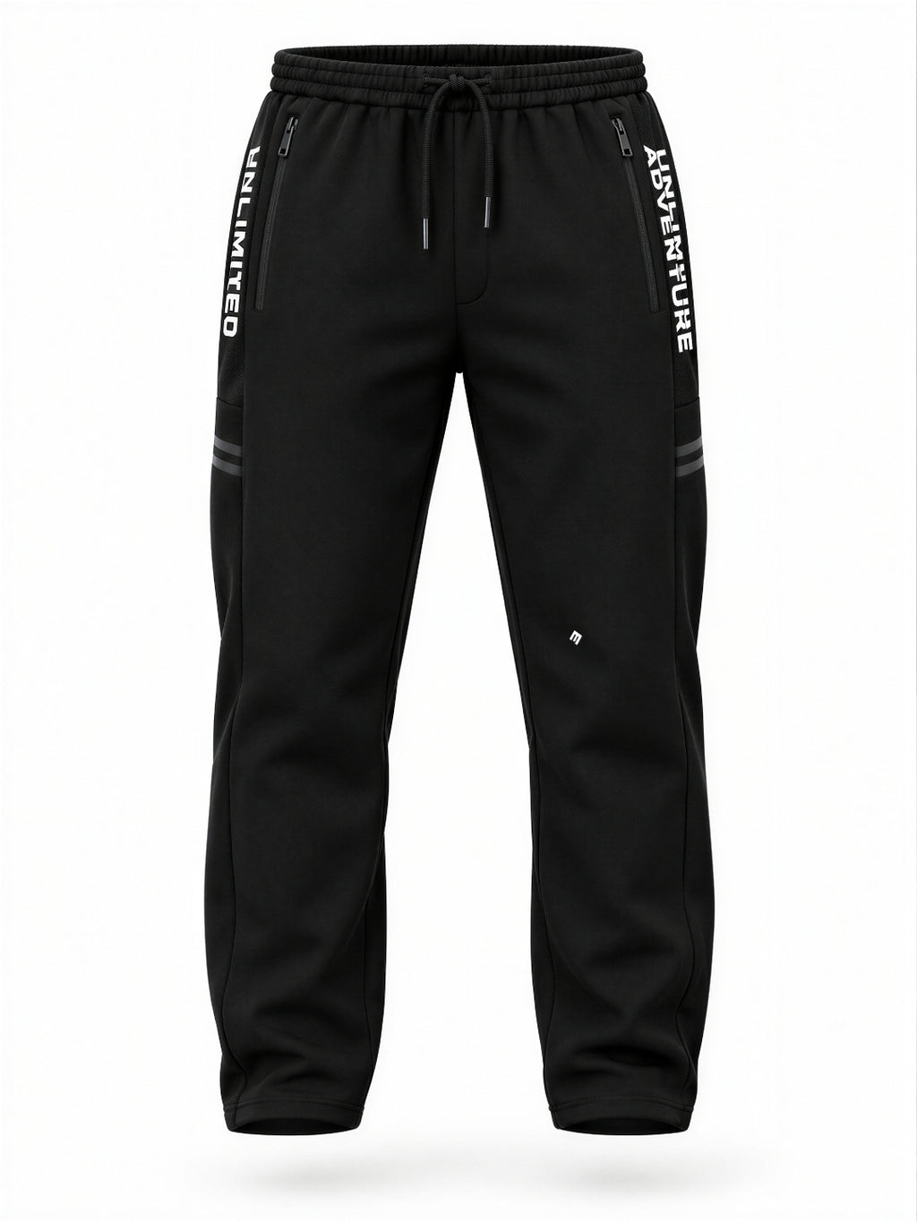 Men's Cotton Blend Regular Fit Drawstring Track Pants