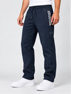 Men's Cotton Blend Regular Fit Drawstring Track Pants