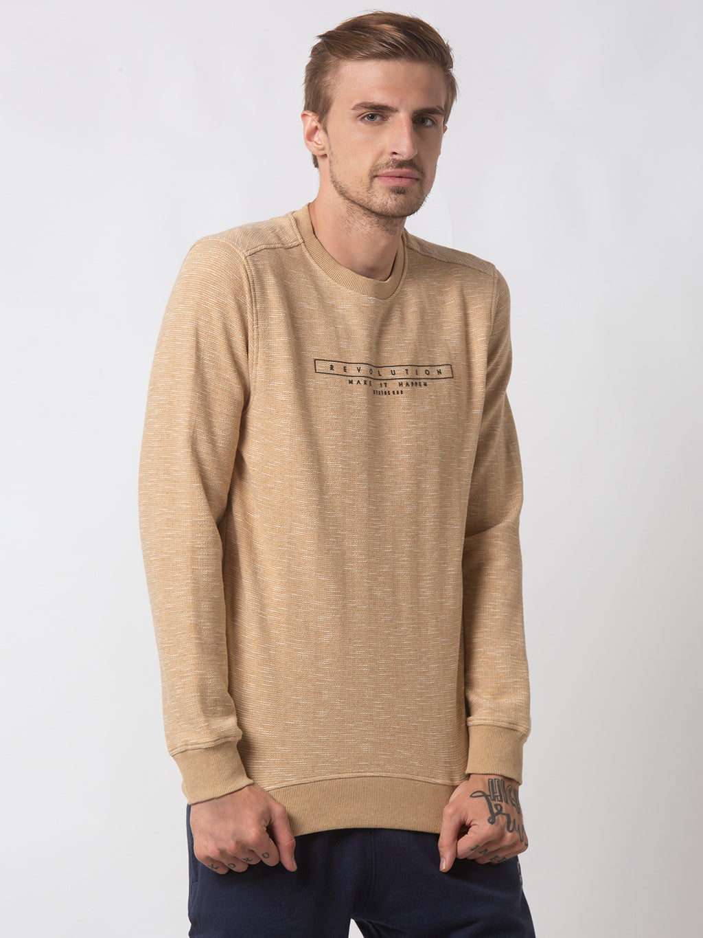 solid sweatshirt for men
