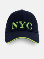 black embroidered cap