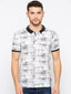 Printed polo t shirt