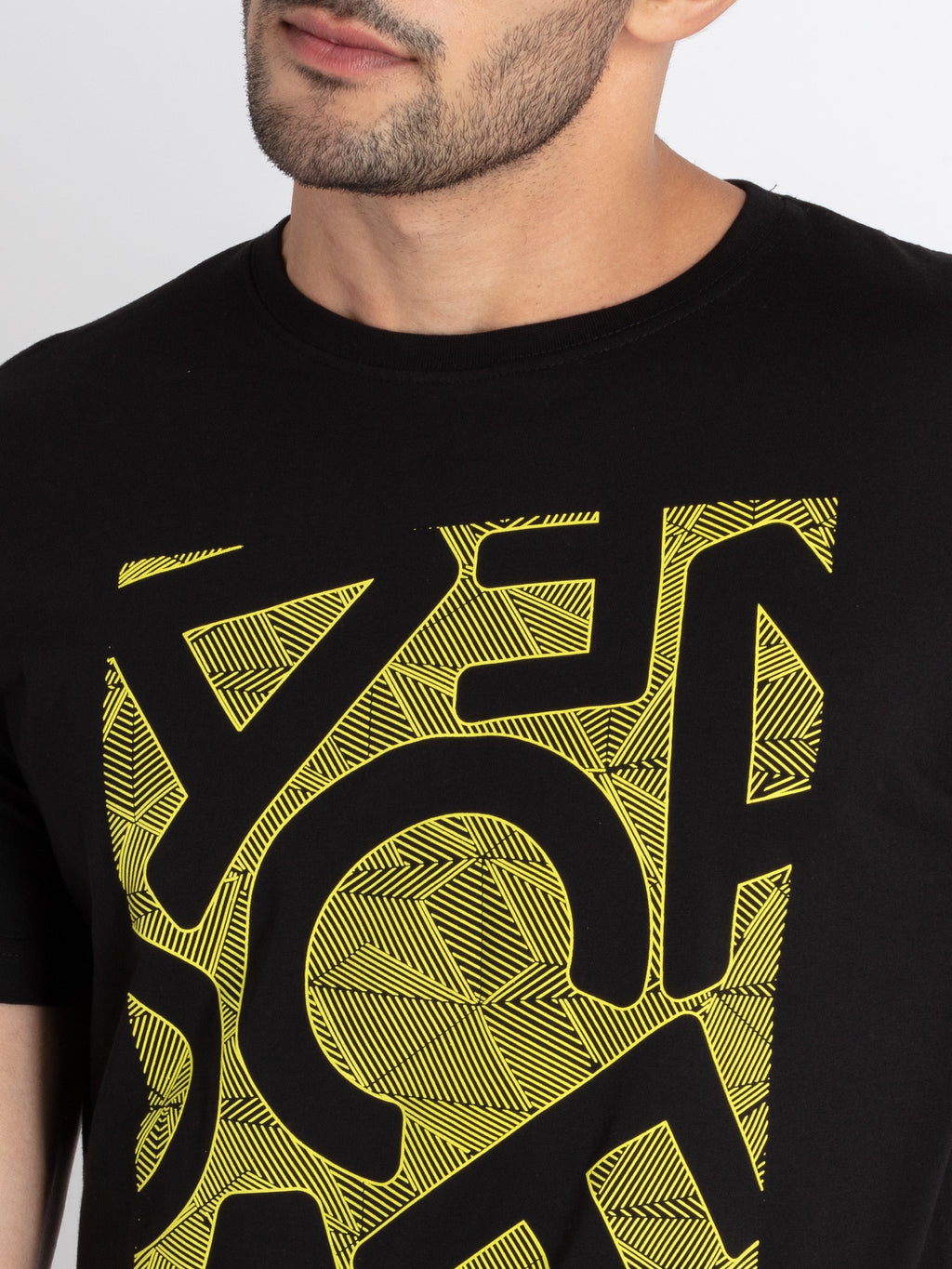Mens Printed Round Neck T-Shirt