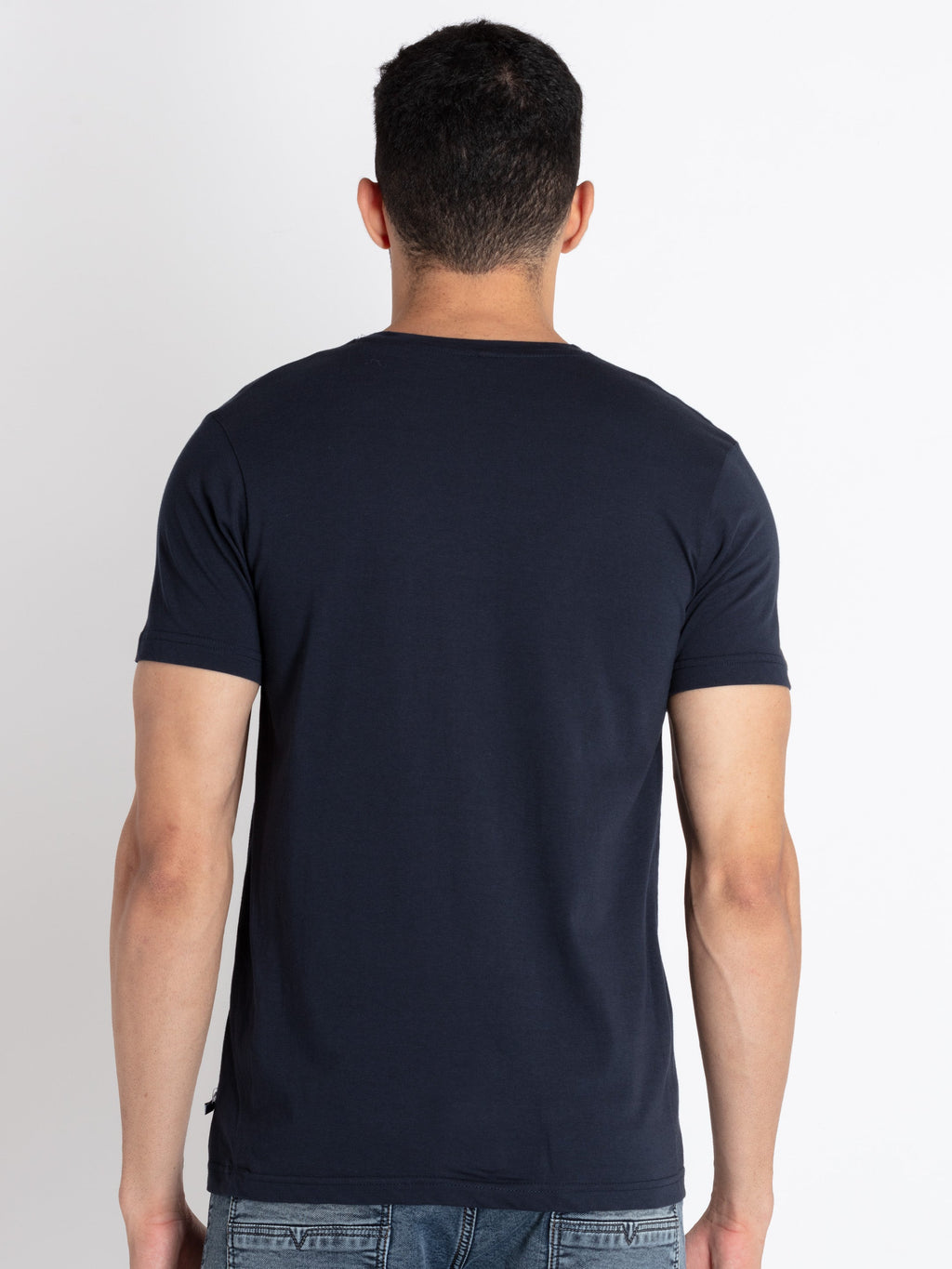 Mens Printed Round Neck T-Shirt