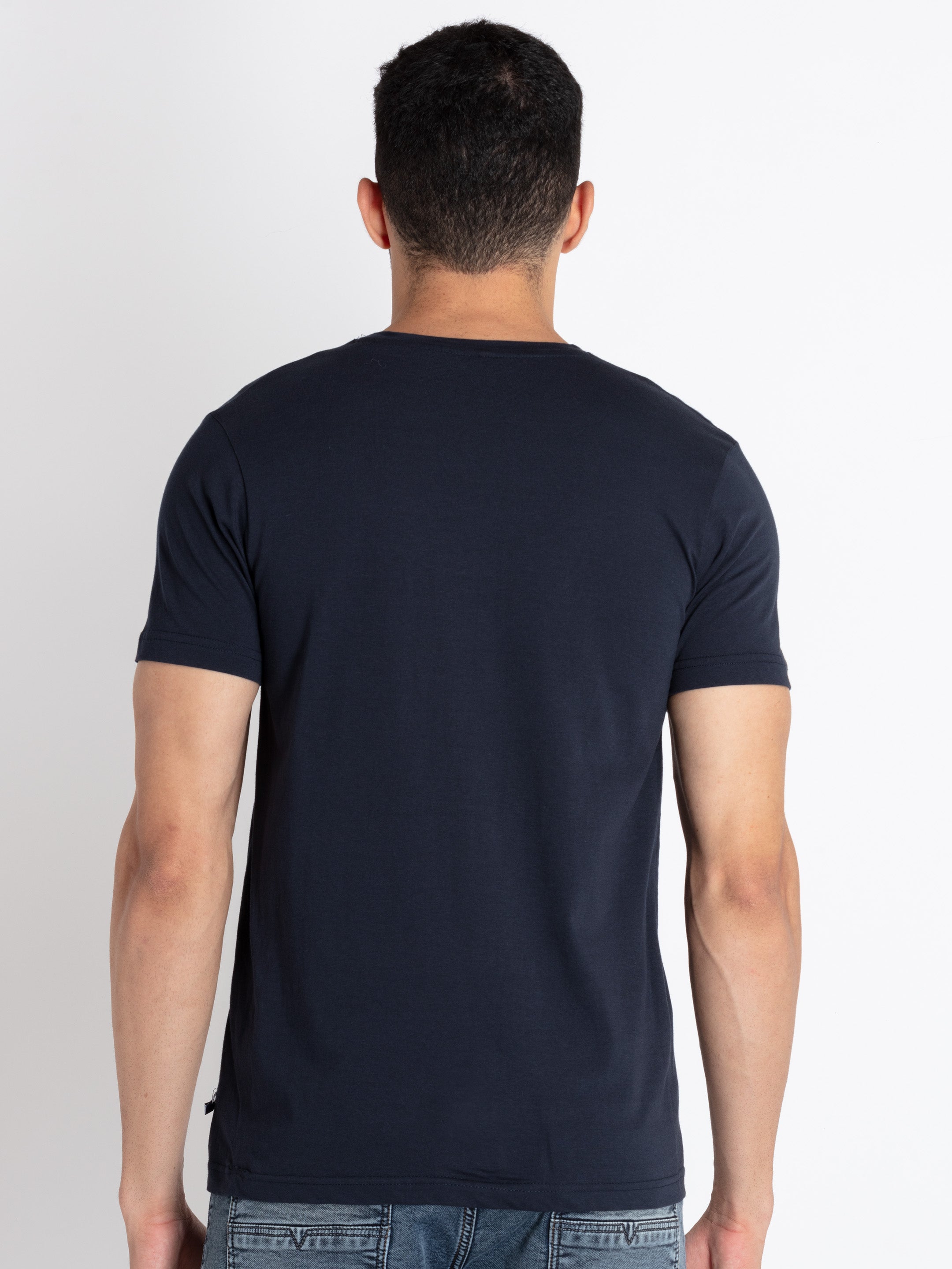 Mens Printed Round Neck T-Shirt