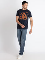 Mens Printed Round Neck T-Shirt