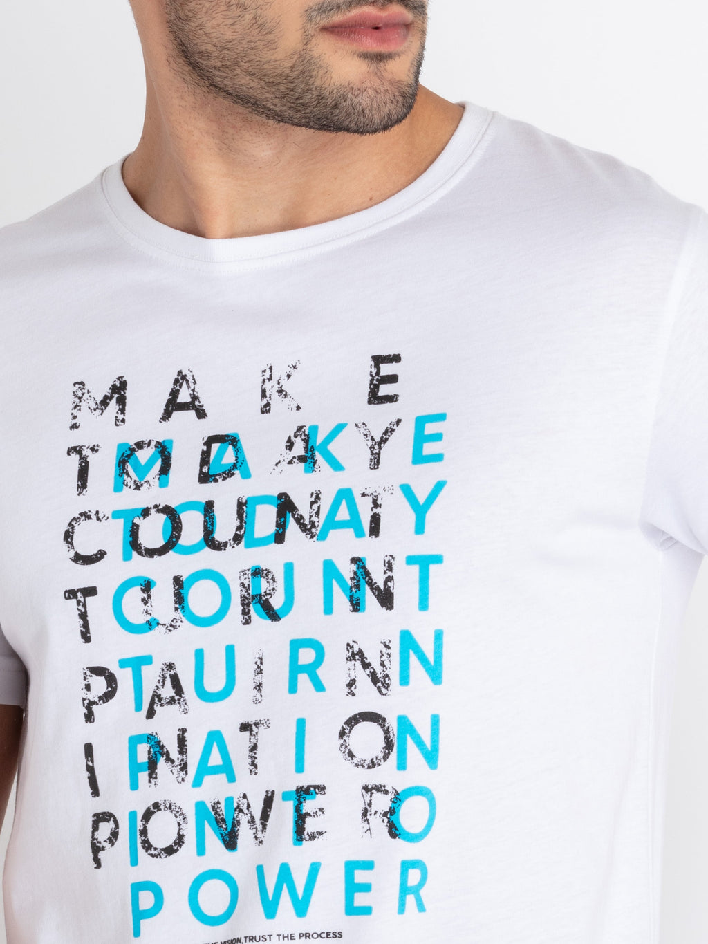 Mens Printed Round Neck T-Shirt