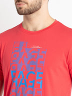 Mens Printed Round Neck T-Shirt