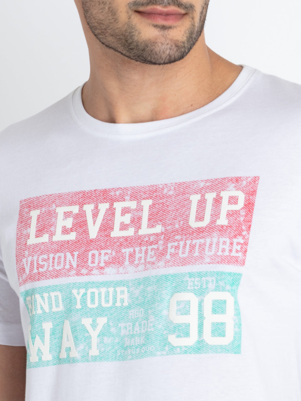 Mens Printed Round Neck T-Shirt